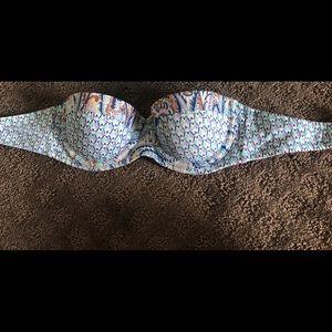 victoria secret strapless swim top 32A